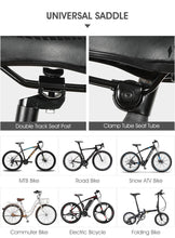 将图片加载到图库查看器，Bike Saddle Mountain Road Bike Seat PU Leather Gel Filled Cycling Cushion Comfortable Shockproof Bicycle Saddle Seat Cushion For Men Comfort Bike Saddle Anti-Slip Bicycle Saddle Waterproof Bicycle Seat For Mountain Bike Seat
