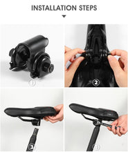 将图片加载到图库查看器，Bike Saddle Mountain Road Bike Seat PU Leather Gel Filled Cycling Cushion Comfortable Shockproof Bicycle Saddle Seat Cushion For Men Comfort Bike Saddle Anti-Slip Bicycle Saddle Waterproof Bicycle Seat For Mountain Bike Seat
