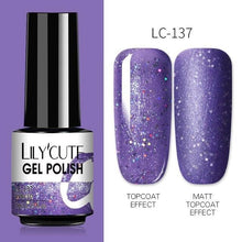 Load image into Gallery viewer, 2022 New Fashion Purple Womens Nail Gel 7ml Permanent UV LED Base Matte Glossy Luxury Colorful Effect Nail Gel for Women and Girls
