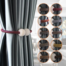 Load image into Gallery viewer, Pearl Magnetic Curtain Clip Curtain Holder Tieback Buckle Clips Hanging Ball Buckle Tie Back Curtain Accessories Home Decor  Decorative Curtain Holdbacks Crystal Tie Backs For Curtains Curtain Holders For Window Draperies
