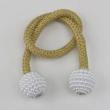 Load image into Gallery viewer, Pearl Magnetic Curtain Clip Curtain Holder Tieback Buckle Clips Hanging Ball Buckle Tie Back Curtain Accessories Home Decor  Decorative Curtain Holdbacks Crystal Tie Backs For Curtains Curtain Holders For Window Draperies
