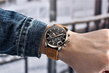 Load image into Gallery viewer, Luxury Men's Business Watches Fashion Watch Waterproof For Men's Casual Sport Leather Strap
