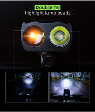 Load image into Gallery viewer, 4000mAh Bicycle Front Light Set USB Rechargeable Smart Headlight With Horn 800 Lumen LED Bicycle Light Set USB Rechargeable Super Bright  Bike Headlight
