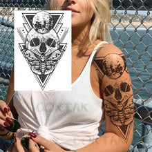 Load image into Gallery viewer, Realistic Black Temporary Small Big Tattoos Space Planets Animals Tatoos Waterproof  Face Hands Tattoos For Girls Mens
