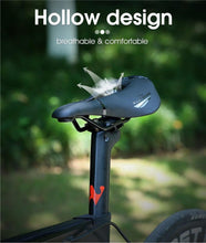 将图片加载到图库查看器，Ultra Light Comfortable Bicycle Saddle Mountain Road Bike Seat Soft Leather Hollow Breathable Cushion Seat Ergonomics Design Breathable Suspension Gel Bike Saddle Cushion For Mountain Bike Road Bike
