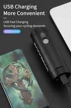 Load image into Gallery viewer, Bike Front Light Rainproof USB Rechargeable Bicycle Light Cycling Headlight LED Flashlight Bike USB Rechargeable Bicycle Light  Bicycle Front Headlight LED Bike Headlight Lamp 2000mAh
