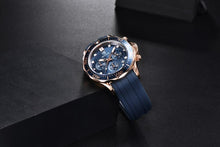 将图片加载到图库查看器，Black Multifunctional Sport Men Watches Luxury Quartz Watches Fashion Chronograph Stylish Elegant Comfortable Watch For Men
