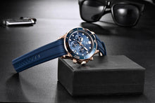 将图片加载到图库查看器，Black Multifunctional Sport Men Watches Luxury Quartz Watches Fashion Chronograph Stylish Elegant Comfortable Watch For Men
