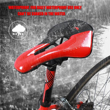 将图片加载到图库查看器，Bike Saddle Mountain Road Bike Seat PU Leather Gel Filled Cycling Cushion Comfortable Shockproof Bicycle Saddle Seat Cushion For Men Comfort Bike Saddle Anti-Slip Bicycle Saddle Waterproof Bicycle Seat For Mountain Bike Seat
