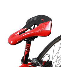 将图片加载到图库查看器，Bike Saddle Mountain Road Bike Seat PU Leather Gel Filled Cycling Cushion Comfortable Shockproof Bicycle Saddle Seat Cushion For Men Comfort Bike Saddle Anti-Slip Bicycle Saddle Waterproof Bicycle Seat For Mountain Bike Seat
