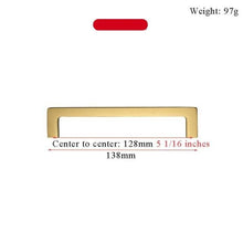 将图片加载到图库查看器，Modern Gold Knob Pure Copper Kitchen Cabinet Handles Cupboard Door Pulls Drawer Knobs Brass Furniture Handle Hardware Drawer Pulls Cupboard Knob For Kitchen Furniture Hardware
