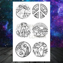 Load image into Gallery viewer, Realistic Small Planets Temporary Tattoos Arm Waterpoof Black Sticker Space Planets For Girls And Boys
