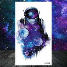 Load image into Gallery viewer, Realistic Small Planets Temporary Tattoos Arm Waterpoof Black Sticker Space Planets For Girls And Boys
