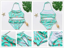 Load image into Gallery viewer, Girls Swimsuit High quality Girls swimwear Two pieces Kids Bikini Set Swimming Suit For Children Girls Swimsuit Flounce Bikini Set 2 Piece Swimwear Watermelon Ruffle Bathing Suits
