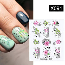 Load image into Gallery viewer, Embossed Nails Sticker 3D Flower Leaves Slider Water Transfer Nail Decals for Nail Art Transfer Sticker  3D Wave Design Decoration for Women Girls Art Stickers Decal Decoration Metallic Curve Strip Line Nail Decor
