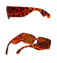 将图片加载到图库查看器，Oversized Square Sunglasses Classic Square Sunglasses For Men &amp; Women Sun Glasses In Snake Pattern For Traveling Shades Female
