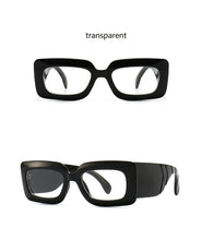 将图片加载到图库查看器，Oversized Square Sunglasses Classic Square Sunglasses For Men &amp; Women Sun Glasses In Snake Pattern For Traveling Shades Female
