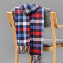 Load image into Gallery viewer, Fashion Winter Casual Classic Soft Plaid Popular Couple Lightweight Tartan Muffler Warm Scarf Cashmere Scarves Shawls Wraps Lightweight Women Warm Lattice Scarves Cashmere Hijab For Women
