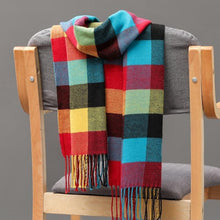 Load image into Gallery viewer, Fashion Winter Casual Classic Soft Plaid Popular Couple Lightweight Tartan Muffler Warm Scarf Cashmere Scarves Shawls Wraps Lightweight Women Warm Lattice Scarves Cashmere Hijab For Women
