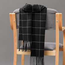 Load image into Gallery viewer, Fashion Winter Casual Classic Soft Plaid Popular Couple Lightweight Tartan Muffler Warm Scarf Cashmere Scarves Shawls Wraps Lightweight Women Warm Lattice Scarves Cashmere Hijab For Women
