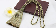 将图片加载到图库查看器，Home Decoration Polyester Tassel Tiebacks Curtain Holder Handmade Tassel Curtain Rope Holdback Window Drape Hanging Ball Tassels Curtains Buckle Sling Binding Lantern Tiebacks Handcrafted Braided Curtain Holdbacks Window Home Decor 55-90cm

