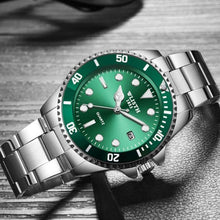 Load image into Gallery viewer, Luxury Round Business Men's Watches Fashion Waterproof Elegant Shine Stainless Steel Design Analog Luminous Men Wrist Watch
