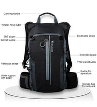 将图片加载到图库查看器，Bike Bags Portable Waterproof Backpack Cycling Water Bag Outdoor Sport Climbing Hiking Pouch Hydration Backpack  Bike Backpack  Mountain Biking Daypack Cycling Hiking Bicycle 10L
