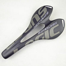 将图片加载到图库查看器，Full Carbon Fiber Bicycle Saddle Road Bike Carbon Saddle Seat Matt Bike Cushion Carbon Fiber Road Bike Saddle Cushion Lightweight Comfortable Bicycle Seat With PU Leather Cover For Road Bike And Mountain Bike
