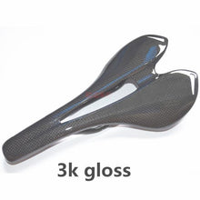 将图片加载到图库查看器，Full Carbon Fiber Bicycle Saddle Road Bike Carbon Saddle Seat Matt Bike Cushion Carbon Fiber Road Bike Saddle Cushion Lightweight Comfortable Bicycle Seat With PU Leather Cover For Road Bike And Mountain Bike
