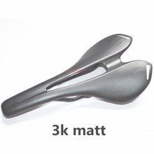 将图片加载到图库查看器，Full Carbon Fiber Bicycle Saddle Road Bike Carbon Saddle Seat Matt Bike Cushion Carbon Fiber Road Bike Saddle Cushion Lightweight Comfortable Bicycle Seat With PU Leather Cover For Road Bike And Mountain Bike
