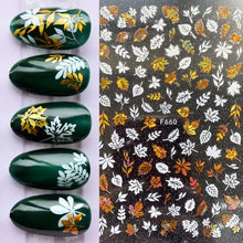 Load image into Gallery viewer, Summer Tropical Beach Coconut Tree Slippers 3D Nail Sticker Leaves Shell Transfer Decals Slider Decoration Manicures  Tip Water Transfer Nail Decals Sticker For Pretty Girl Self-Adhesive Nail Decals Designer Nail Stickers for Acrylic
