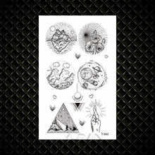Load image into Gallery viewer, Fashion Small Sexy Black Temporary Waterproof Tattoo Cute Star Heart Tattoos Sticker Body Finger Tattoo For Kids Womens
