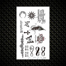 Load image into Gallery viewer, Fashion Small Sexy Black Temporary Waterproof Tattoo Cute Star Heart Tattoos Sticker Body Finger Tattoo For Kids Womens
