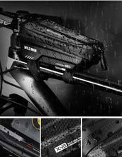 Load image into Gallery viewer, Bike Bag Frame Front Top Tube Waterproof Hard Shell Cycling Bag Touch Screen Phone Case Bicycle Accessories Bike Phone Mount Bag Cycling Waterproof Front Frame Top Tube Handlebar Bag With Touch Screen Holder Case
