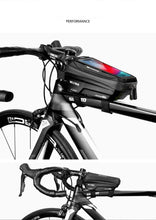 Load image into Gallery viewer, Bike Bag Frame Front Top Tube Waterproof Hard Shell Cycling Bag Touch Screen Phone Case Bicycle Accessories Bike Phone Mount Bag Cycling Waterproof Front Frame Top Tube Handlebar Bag With Touch Screen Holder Case
