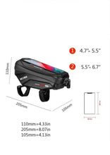 Load image into Gallery viewer, Bike Bag Frame Front Top Tube Waterproof Hard Shell Cycling Bag Touch Screen Phone Case Bicycle Accessories Bike Phone Mount Bag Cycling Waterproof Front Frame Top Tube Handlebar Bag With Touch Screen Holder Case
