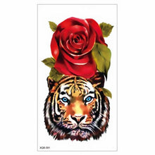 将图片加载到图库查看器，Big Tiger Lion Waterproof Temporary Sticker Tattoo Arm Legs Fake Tattoo Stickers For Adults Realistic Luxury Design For Mens Womens
