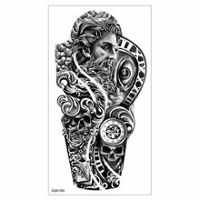 将图片加载到图库查看器，Big Tiger Lion Waterproof Temporary Sticker Tattoo Arm Legs Fake Tattoo Stickers For Adults Realistic Luxury Design For Mens Womens
