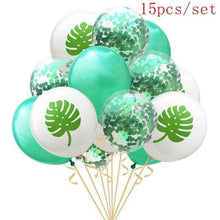 Load image into Gallery viewer, Artificial Tropical Palm Leaves For Hawaiian Luau Beach Birthday Jungle Party Wedding Home Table Decoration Accessories  Tropical Leaves with Stems Jungle Leaves Decorations for Hawaiian Luau Party Beach Baby Shower Wedding Birthday Decorations
