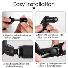 Load image into Gallery viewer, Stainless Steel Rotatable Bicycle Rearview Mirror Bike Rear View Mirror Cycling HandleBar Mirrors Rotating Adjustable HD Safety Convex Mirror With Wide Filed Of View For Mountain Bike
