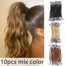 将图片加载到图库查看器，5/10pcs Ponytail Rubber Elastic Hook Hair Bands For Women Gum Hooks Hair Accessories Hair Ties Styling Tools Holder Bungee Bands Gorgeous Hair Accessories For Women
