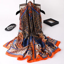 Load image into Gallery viewer, New Brand Designer Luxury  Winter Long Silk Scarf Shawls Wraps Print Cotton Scarf Stylish Head Wraps Scarves Hijabs Neck Scarves Lady Hijab For Female
