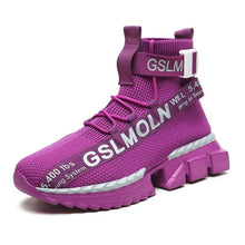Load image into Gallery viewer, Fashion Flying Woven Sock Mens High Top Sneakers Men Non-slip Shoes Casual Shoes Running Modern Shoes Non Slip Athletic Tennis Walking Type Sneakers Hip Hop Style
