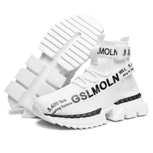 Load image into Gallery viewer, Fashion Flying Woven Sock Mens High Top Sneakers Men Non-slip Shoes Casual Shoes Running Modern Shoes Non Slip Athletic Tennis Walking Type Sneakers Hip Hop Style
