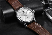 Load image into Gallery viewer, 2021 Fashion Luxury Leather Strap Casual Analog Watch Men Stainless Steel Wristwatch Waterproof Watches
