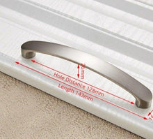 Load image into Gallery viewer, Cabinet Handles Kitchen Door Handles Drawer Knobs Aluminum Alloy Wardrobe Door Handles Brushed Modern Style Hardware  Stainless Steel Kitchen Cabinet Pulls For Kitchen Cabinet Drawer Door Cupboard Decorative Modern Hardware For Cabinet
