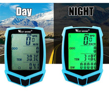 Load image into Gallery viewer, Bicycle Computer Wireless 20 Functions Speedometer Odometer Cycling Wireless Bike Computer Waterproof Bicycle Speedometer Odometer Support Smart Sensor LCD Backlight Display For Road Cycling

