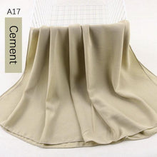 Load image into Gallery viewer, Fashion Soft Long Plain High Quality Premium Heavy Lightweight Elegant Chiffon Hijab Scarf  Scarves Hijabs Lightweight Islamic Head Wear Escharpe Shawls Long Shawls For Women

