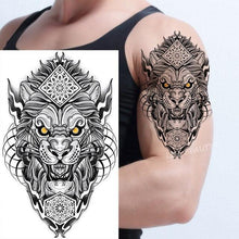 Load image into Gallery viewer, Fashion Temporary Sticker Tiger Tattoo Waterproof Removable Realistic Body Tatoo For Mens
