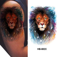 Load image into Gallery viewer, Fashion Temporary Sticker Tiger Tattoo Waterproof Removable Realistic Body Tatoo For Mens
